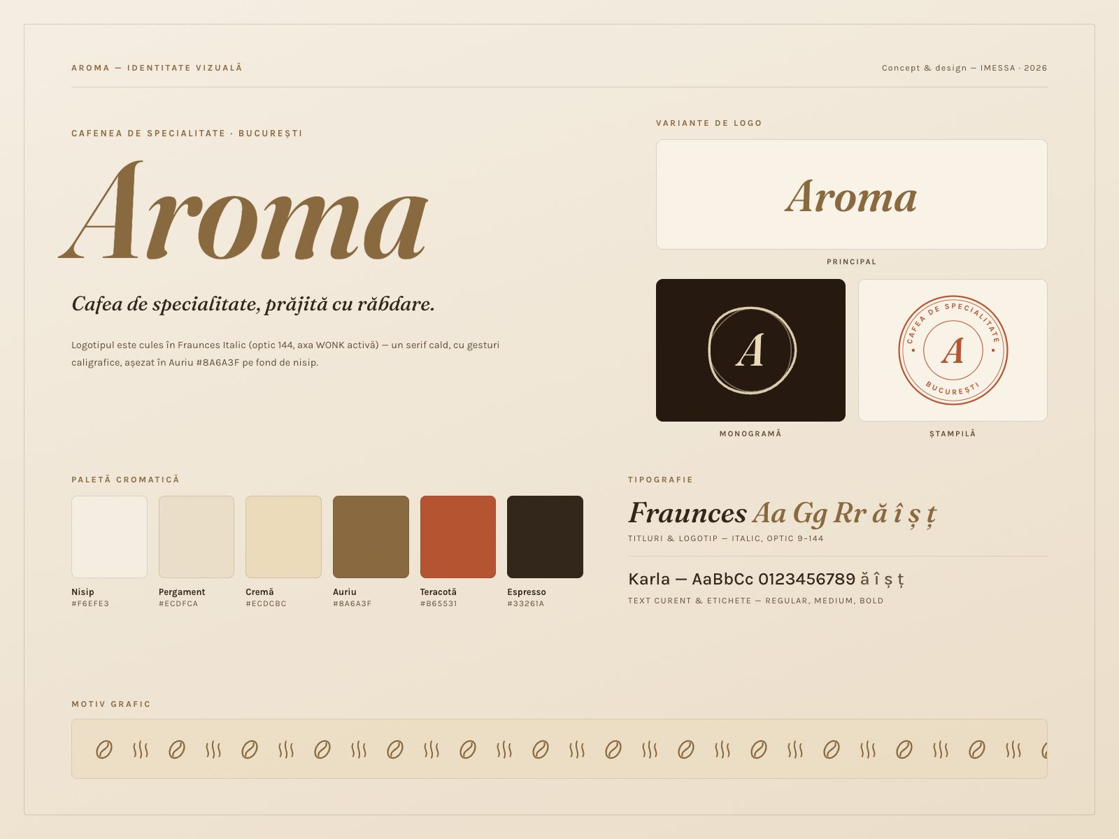 Identitate vizuală — Aroma